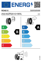 EU-label voor ROAD X RX MOTION DU71