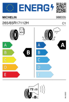 EU-label voor MICHELIN PRIMACY 5