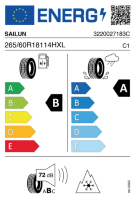 EU-label voor SAILUN ICE BLAZER ALPINE 2 (WSL4)