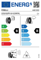 EU-label voor PIRELLI POWERGY ALLSEASON SF