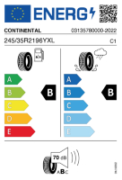 EU-label voor CONTINENTAL ECO CONTACT 6 Q