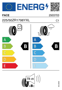 PACE ALVENT  225/50 R17 98 Y