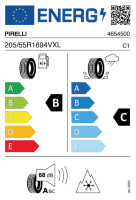 EU-label voor PIRELLI POWERGY 2 ALLSEASON