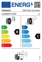 EU-label voor TRIANGLE TE-307 RELIAX TOURING
