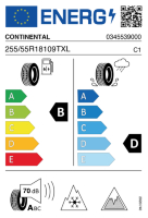 EU-label voor CONTINENTAL VIKING CONTACT 8