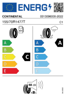 EU-label voor CONTINENTAL ULTRACONTACT