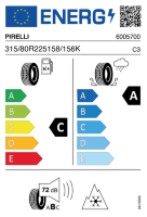 PIRELLI G02EPM  315/80 R22 5 K