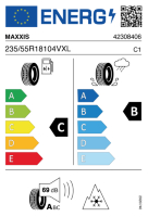 EU-label voor MAXXIS WP6 PREMITRA SNOW SUV