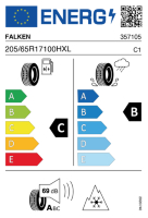 EU-label voor FALKEN HS02 EUROWINTER