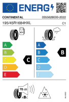EU-label voor CONTINENTAL WINTER CONTACT TS 870