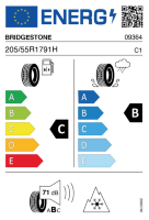 EU-label voor BRIDGESTONE BLIZZAK LM-001 