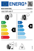 EU-label voor MASTERSTEEL WINTER PLUS IS-W