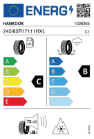 EU-label voor HANKOOK W330A WINTER I*CEPT EVO3 X