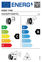 EU-label voor EVENT TYRE ADMONUM 4S