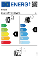 EU-label voor SUNNY NA305