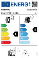 EU-label voor UNIROYAL ALLSEASONEXPERT 3