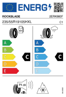 EU-label voor ROCKBLADE ROCK 868S