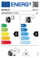 EU-label voor MICHELIN PILOT ALPIN 5 SUV