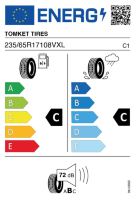 EU-label voor TOMKET TIRES SUV 3