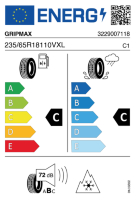 EU-label voor GRIPMAX PRO WINTER (Status und Suregrip)