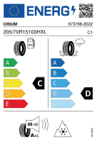 EU-label voor ORIUM ALL SEASON SUV