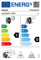 EU-label voor MAXXIS SP-5 PREMITRA ICE