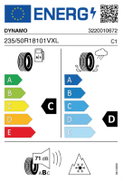 EU-label voor DYNAMO SNOW‑H MWH01
