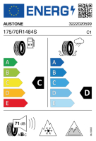 EU-label voor AUSTONE GLACIA SNOW