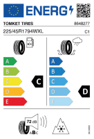 EU-label voor TOMKET TIRES ALLYEAR 3
