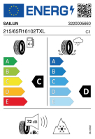 EU-label voor SAILUN WST3 ICE BLAZER