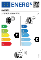 EU-label voor OVATION VI-386 HP ECOVISION