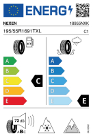 EU-label voor NEXEN WINGUARD ICE 3