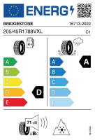 EU-label voor BRIDGESTONE BLIZZAK LM-005