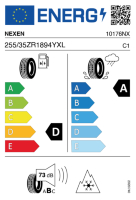 EU-label voor NEXEN N`BLUE 4 SEASON 2 (WA2)