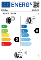 EU-label voor KENDA KR210 KENETICA PRO 