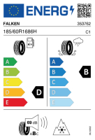 EU-label voor FALKEN HS02 EUROWINTER