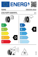 EU-label voor TOYO SNOWPROX S 954 