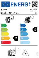 EU-label voor LASSA COMPETUS WINTER 2 PLUS