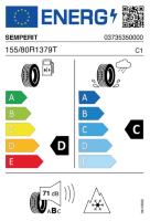 EU-label voor SEMPERIT ALLSEASON GRIP