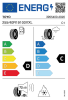 EU-label voor TOYO SNOWPROX S 954 