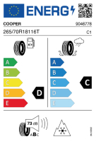 EU-label voor COOPER DISCOVERER AT3 4S