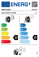 EU-label voor WESTLAKE SL369 A/T