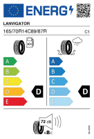 EU-label voor LANVIGATOR MILE MAX