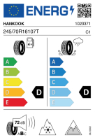 EU-label voor HANKOOK RW10 i*cept X
