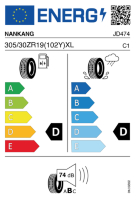 EU-label voor NANKANG AR-1 SPORTNEX