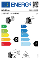 EU-label voor GENERAL GRABBER AT3
