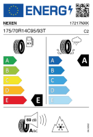EU-Reifenlabel für NEXEN WINGUARD WT1 175/70 R14C 95/93T