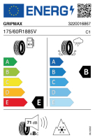 EU-label voor GRIPMAX SUREGRIP E WINTER