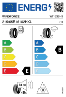 EU-label voor WINDFORCE SNOWBLAZER