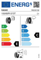 EU-label voor RADAR RIVERA PRO 2 